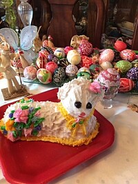 Czech Easter lamb cake